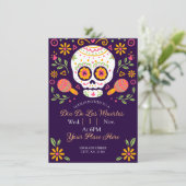 Cartes Pour Fêtes Annuelles Dia De Los Muertos (Debout devant)