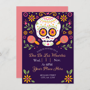 Cartes Pour Fêtes Annuelles Dia De Los Muertos