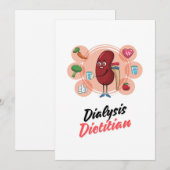 Cartes Pour Fêtes Annuelles Dialyse diéticienne (Devant / Derrière)