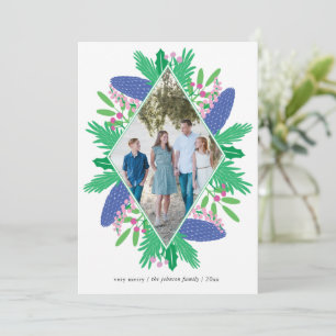 Cartes Pour Fêtes Annuelles Diamond Holiday Woodland Christmas Multi Photo
