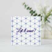 Cartes Pour Fêtes Annuelles Diamond Snowflake Pattern Postcard (Debout devant)