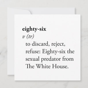 Cartes Pour Fêtes Annuelles Dictionnaire Définition de l'activisme Eighty-Six