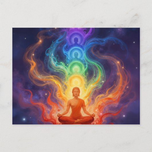 Cartes Pour Fêtes Annuelles Die 7 Chakren (Devant)