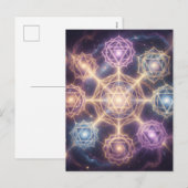 Cartes Pour Fêtes Annuelles Die 7 Chakren´7 (Devant / Derrière)