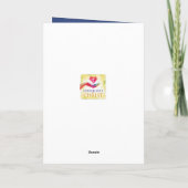 Cartes Pour Fêtes Annuelles Dieu bénisse les USA Joyeux 4 juillet avec l'aigle (Dos)