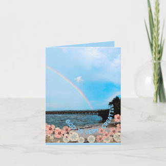 Cartes Pour Fêtes Annuelles Dieu est très créatif plié 