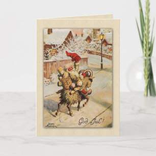 Cartes Pour Fêtes Annuelles Dieu jul   Chèvre de Noël   Suède Nyström