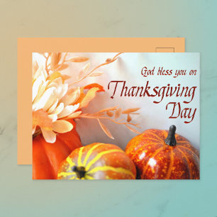 Cartes Pour Fêtes Annuelles Dieu te bénisse Thankesgiving