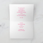 Cartes Pour Fêtes Annuelles Dieu vous bénisse pour la Saint-Valentin (Intérieur)