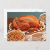 Cartes Pour Fêtes Annuelles Diffusion de thanksgiving (Devant / Derrière)