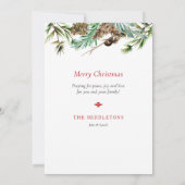 Cartes Pour Fêtes Annuelles Digital Notre 1er Noël en grands-parents Photo (Dos)