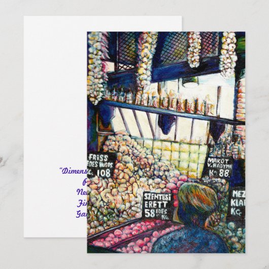 Cartes Pour Fêtes Annuelles Dimensions de curiosité (Devant / Derrière)