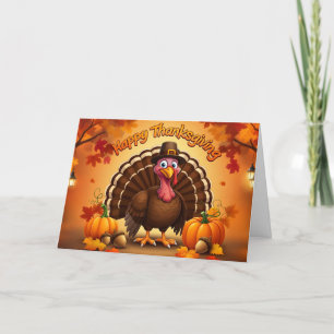 Cartes Pour Fêtes Annuelles dinde bon thanksgiving