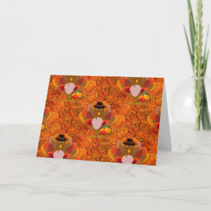Cartes Pour Fêtes Annuelles dinde d'action de grâces