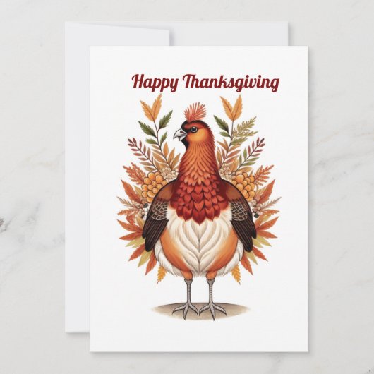 Cartes Pour Fêtes Annuelles Dinde de fête (Devant)