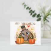 Cartes Pour Fêtes Annuelles Dinde de Thanksgiving (Debout devant)