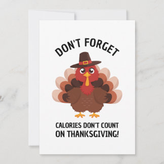 Cartes Pour Fêtes Annuelles Dinde de Thanksgiving Humour Drôle de Blague d'Aut