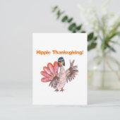 Cartes Pour Fêtes Annuelles Dinde hippie Thanksgiving (Debout devant)