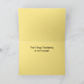 Cartes Pour Fêtes Annuelles Dindes de bon thanksgiving de langue de volaille (Intérieur)