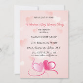 Cartes Pour Fêtes Annuelles Dîner de la Saint-Valentin (Devant)