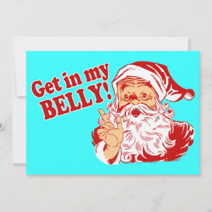 Cartes Pour Fêtes Annuelles Dîner de Noël dans mon ventre