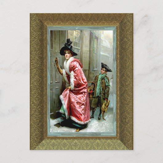 Cartes Pour Fêtes Annuelles Dîner de Noël II victorien (Devant)