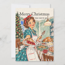 Dîner de Noël rétro