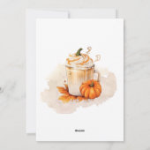 Cartes Pour Fêtes Annuelles Dîner de Thanksgiving Invitation, Thanksgiving (Dos)