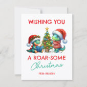 Cartes Pour Fêtes Annuelles Dinosaur Kids Classroom Christmas (Devant)