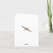 Cartes Pour Fêtes Annuelles Dinosaur Noël T-Rex Père Noël (Dos)