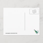 Cartes Pour Fêtes Annuelles Dinosaure - aide du père noël (Dos)