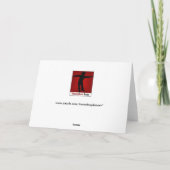 Cartes Pour Fêtes Annuelles Dinosaure mignon jouant dans la neige ! (Dos)