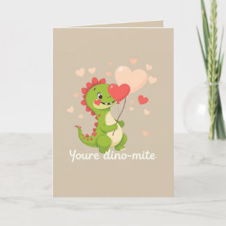 Cartes Pour Fêtes Annuelles Dinosaure Valentines Jour