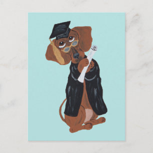 Cartes Pour Fêtes Annuelles Diplômé de Dachshund