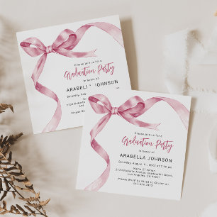 Cartes Pour Fêtes Annuelles Diplôme Ruban Rose Tendance