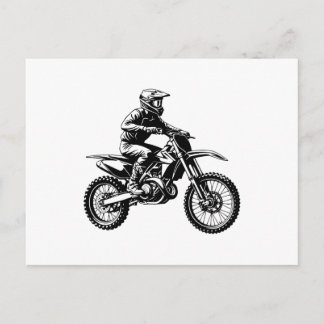 Cartes Pour Fêtes Annuelles Dirt Bike Rider 