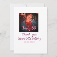 Dirty 30 Anniversaire ajouter nom rose ajouter dat