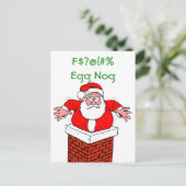 Cartes Pour Fêtes Annuelles Dirty Santa Too Much (Debout devant)