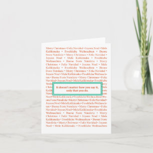 Cartes Pour Fêtes Annuelles Dis Joyeux Noël !