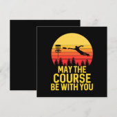 Cartes Pour Fêtes Annuelles Disc Golf Avec Toi (Devant / Derrière)