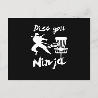 Cartes Pour Fêtes Annuelles Disque Golf Ninja Golfer Frisbee Player Sports