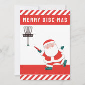 Cartes Pour Fêtes Annuelles Disque Golf Noël (Devant)