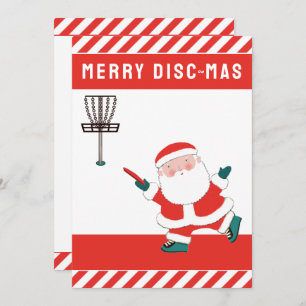 Cartes Pour Fêtes Annuelles Disque Golf Noël