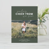 Cartes Pour Fêtes Annuelles distance du script congé photo Noël (Debout devant)