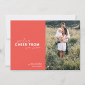 Cartes Pour Fêtes Annuelles distance du script congé photo Noël (Devant)