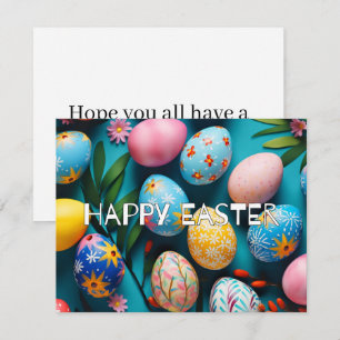 Cartes Pour Fêtes Annuelles Divers OEufs De Pâques Festifs Colorés