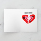 Cartes Pour Fêtes Annuelles Divorce d'Anti-Valentines (Intérieur)