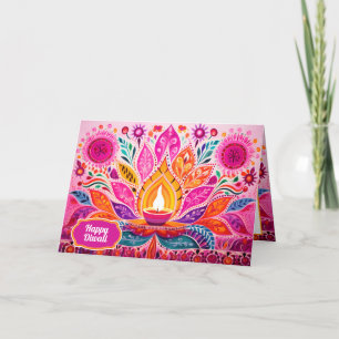 Cartes Pour Fêtes Annuelles Diwali enchantant : Un festival de lumière