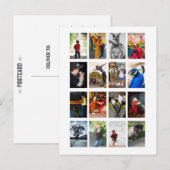 Cartes Pour Fêtes Annuelles DIY 16 Photo Frame Memory Keepsake Template (Devant / Derrière)