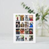 Cartes Pour Fêtes Annuelles DIY 16 Photo Frame Memory Keepsake Template (Debout devant)